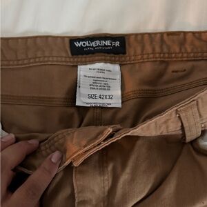 Wolverine Men's Tan Pants